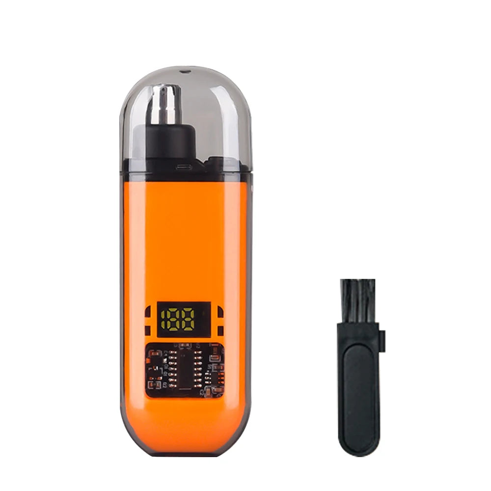 Electric Nose Hair Trimmer for Men Portable 2 In 1 Ear And Nose Hair Clipper Painless Rechargeable LED Display Hair Trimmer