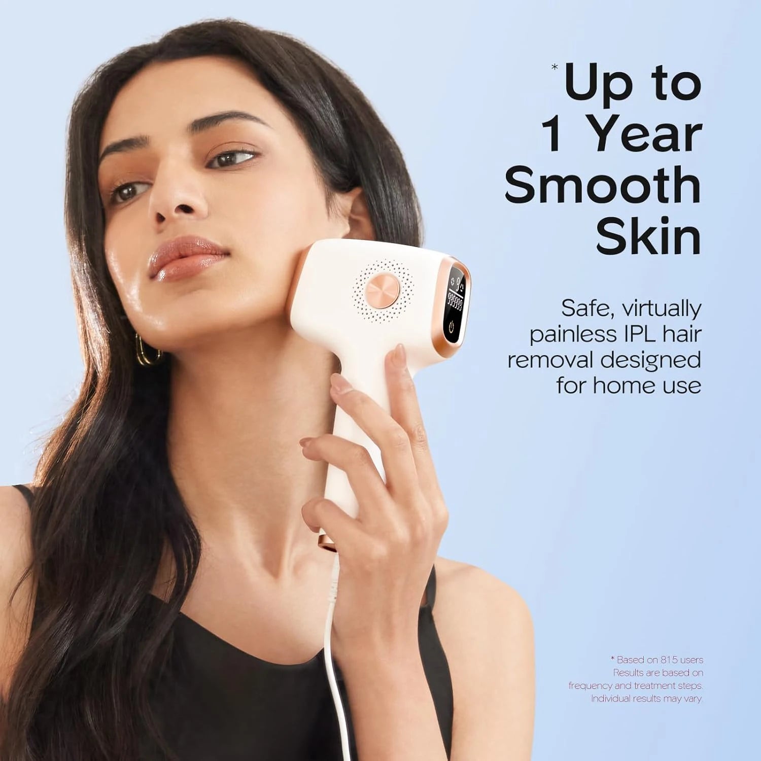 IPL Hair Removal Device 999,999 Flashes Painless Hair Removal with Ice Cooling Care Function Long-Lasting Results Hair Removal