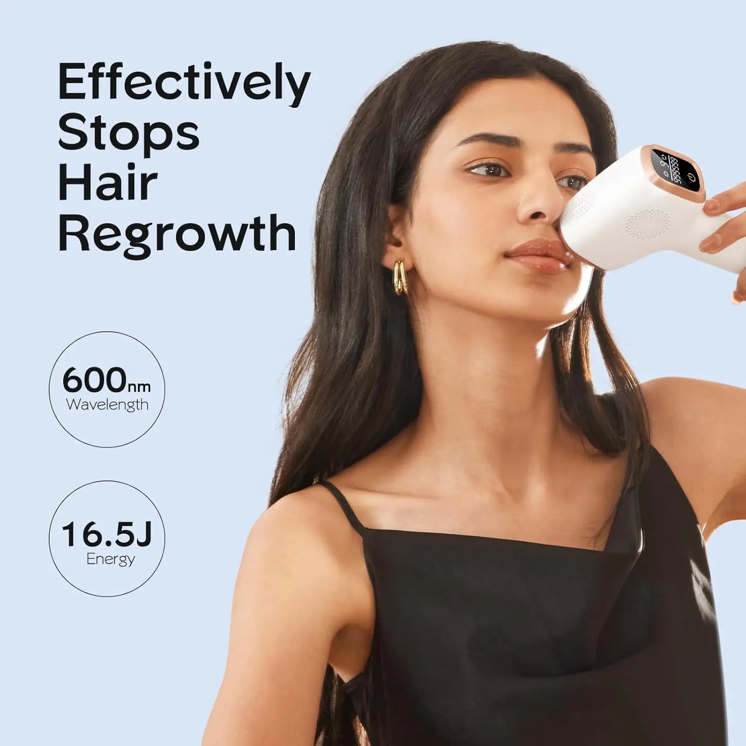 IPL Hair Removal Device 999,999 Flashes Painless Hair Removal with Ice Cooling Care Function Long-Lasting Results Hair Removal