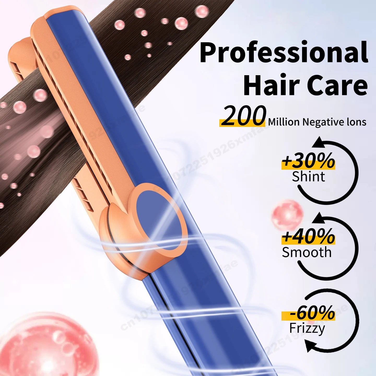 SenCiciMen 2 in 1 Hair Straightener & Hair Dryer Negative Ion Hair Styler Floating Plates Styling Tools for Women Gift